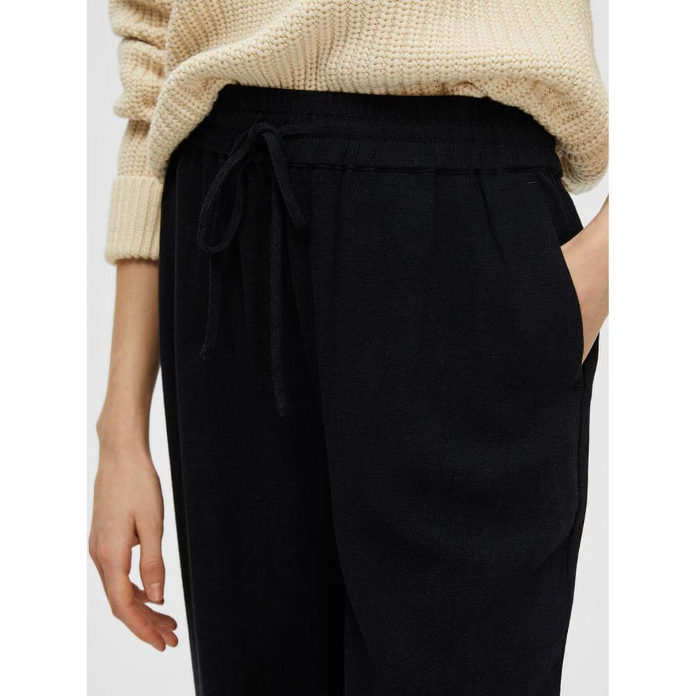 Selected Femme Viva Gulia Linen Trousers